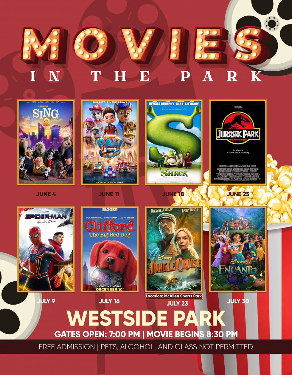 MOVIES IN THE PARK McAllen Parks and Recreation